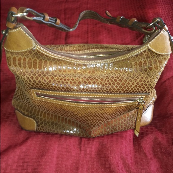 Doney and Bourke snake skin shoulder bag/handbag - Picture 1 of 12
